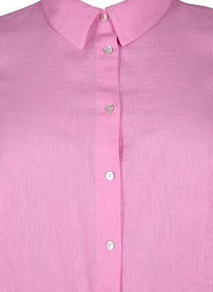 Lang shirt van linnen en katoen, Rosebloom, Packshot image number 2