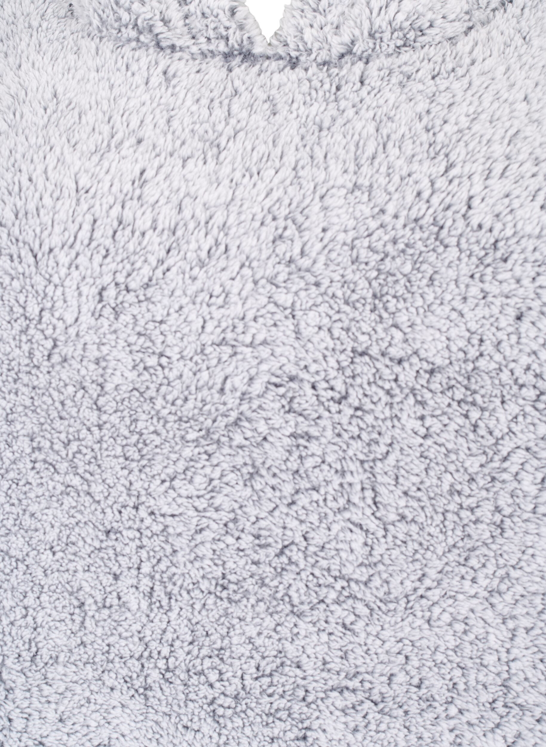 Zizzi Robe en peluche surdimensionn&eacute;e avec poche, Grey Melange, Packshot image number 2