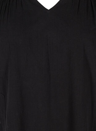 Tunique à manches courtes en coton, Black, Packshot image number 2