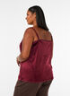 Velour top met kanten rand, Rood, Model image number 2