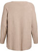 Pull en maille &agrave; motif diagonal et manches raglan, Beige, Packshot image number 1