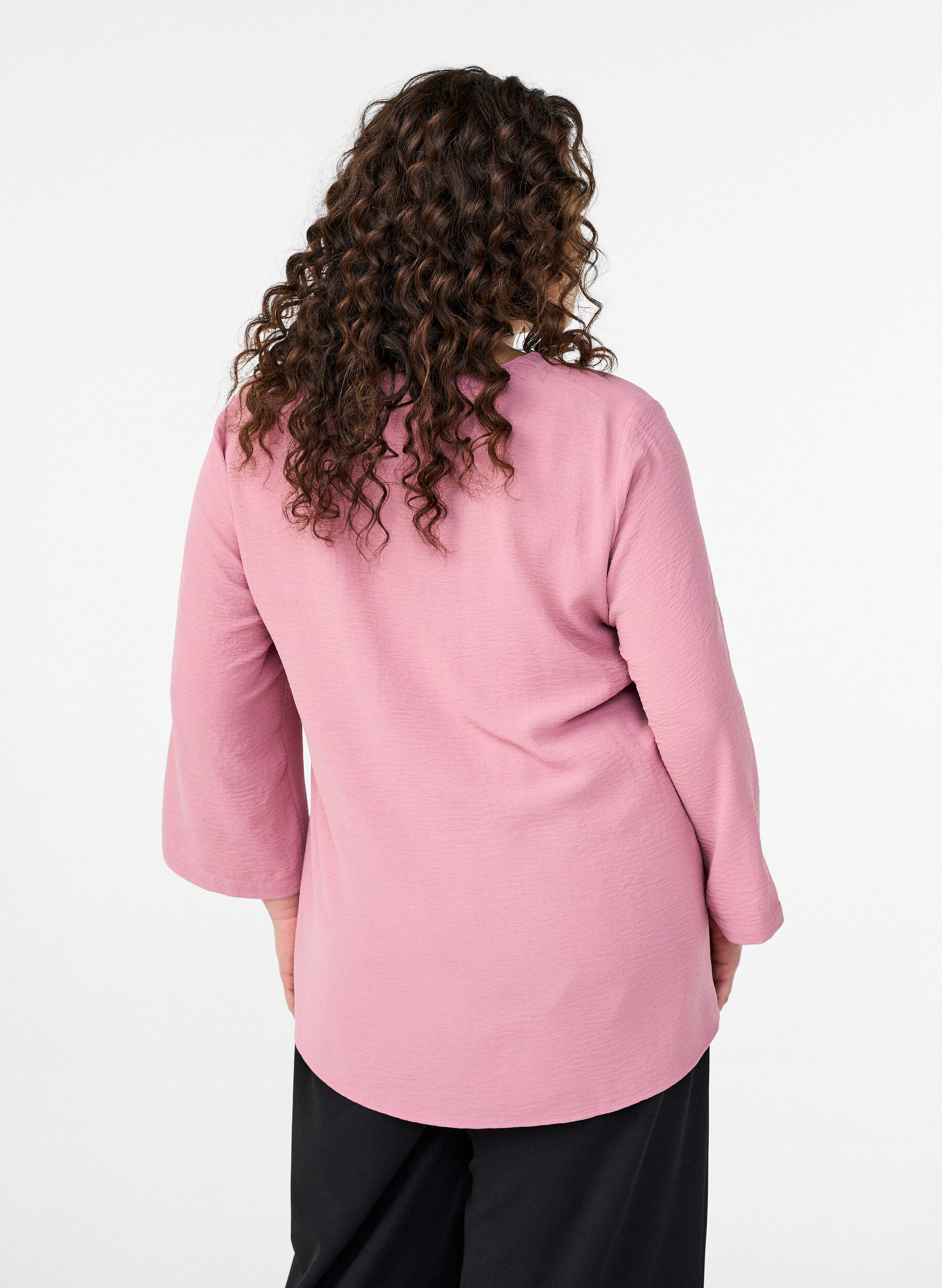 Zizzi FLASH - Blouse &agrave; manches 3/4, Rose, Model image number 2