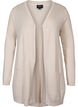 Long cardigan tricot&eacute; dans un m&eacute;lange de viscose, Beige, Packshot image number 0