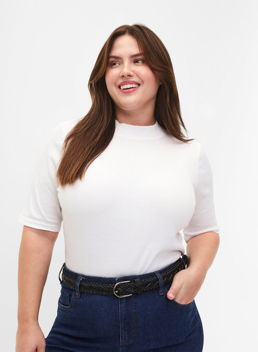 Ceinture tressée, Black, Model image number 0