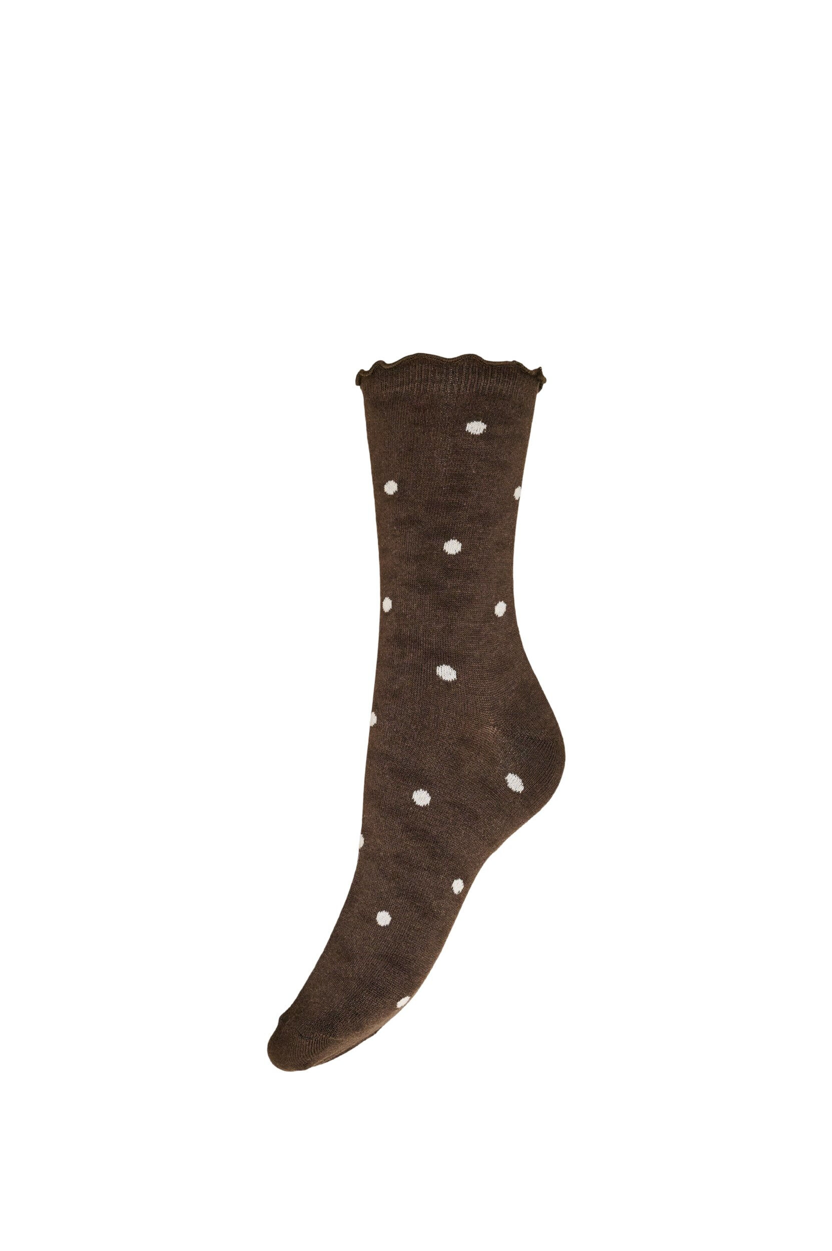 ZizziChaussettes en coton avec des motifs, Marron, Packshot image number 0