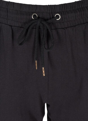 Pantalon de jogging ample en 100% coton, Black, Packshot image number 2