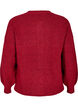 Vest van ribtricot met knopen, Rood, Packshot image number 1