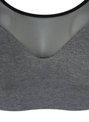 Soutien-gorge doux avec de la résille, Grey Melange, Packshot image number 2
