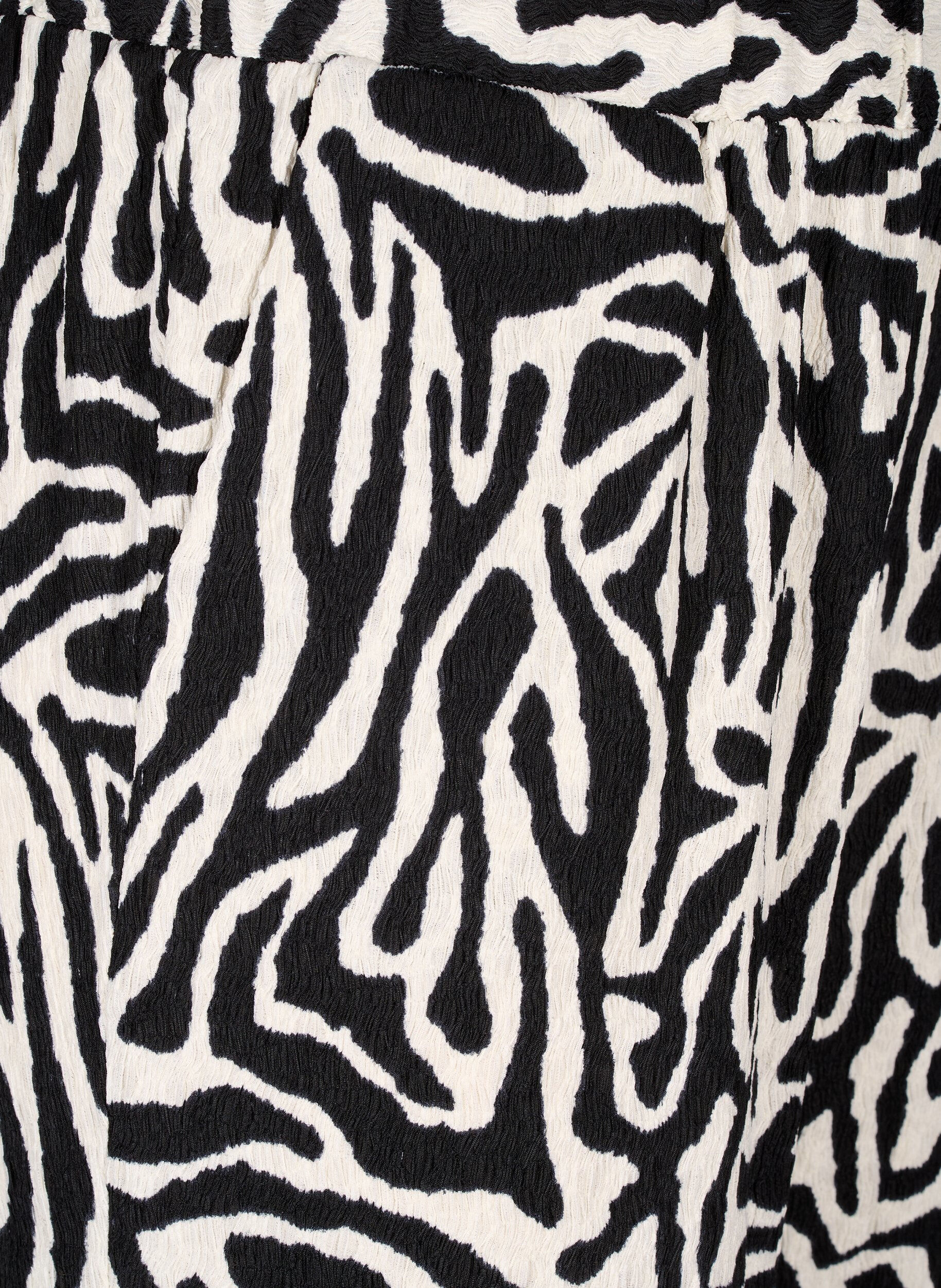 ZizziBroek met zebraprint, Zwart, Packshot image number 2