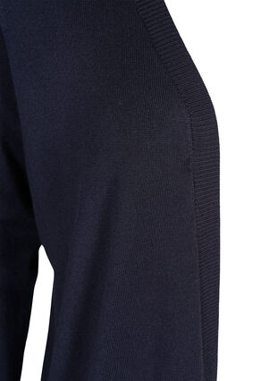 Long cardigan tricoté dans un mélange de viscose, Night Sky, Packshot image number 2