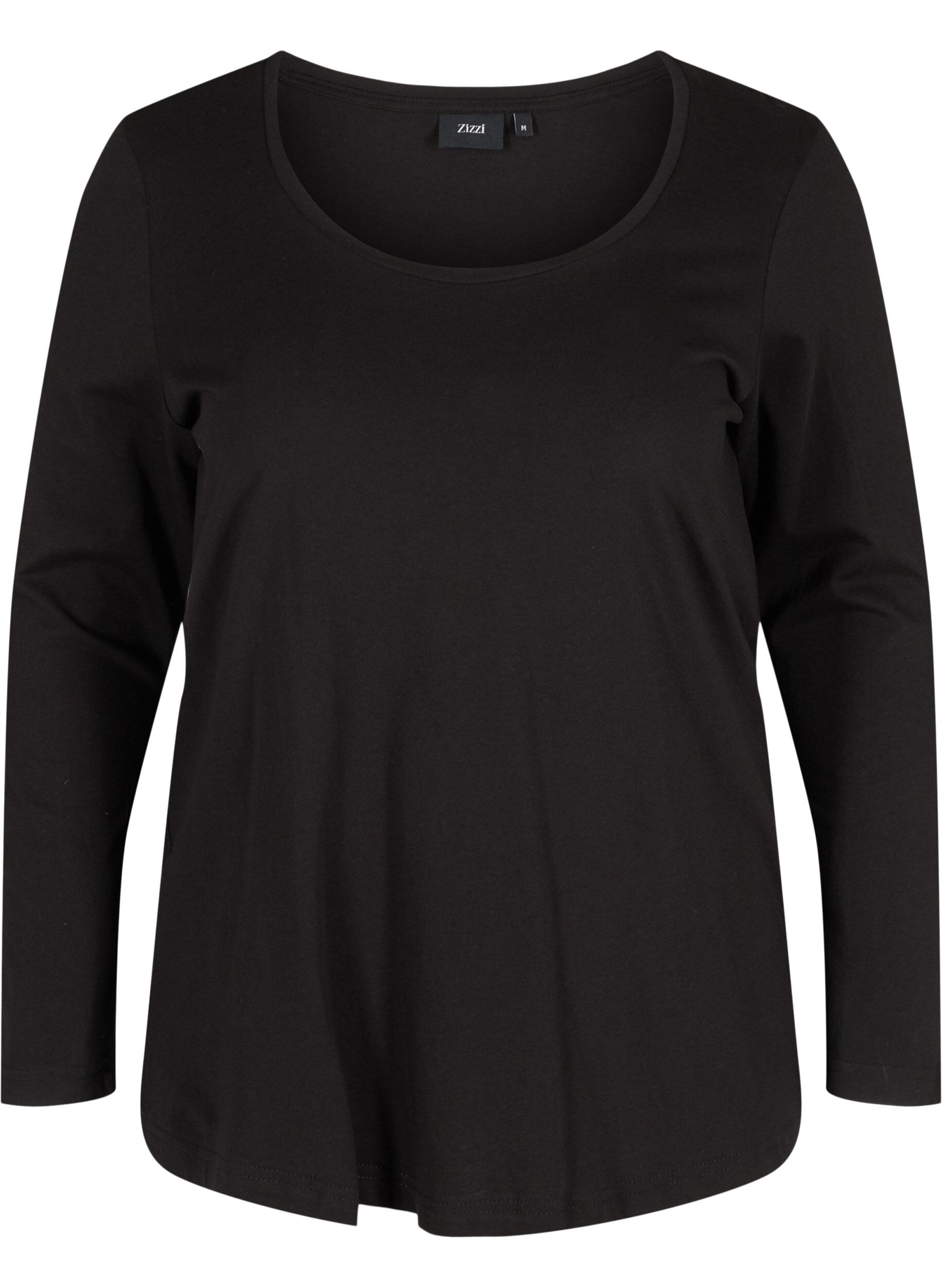 ZizziSet van 2 basic top met lange mouwen , Black, Packshot image number 3