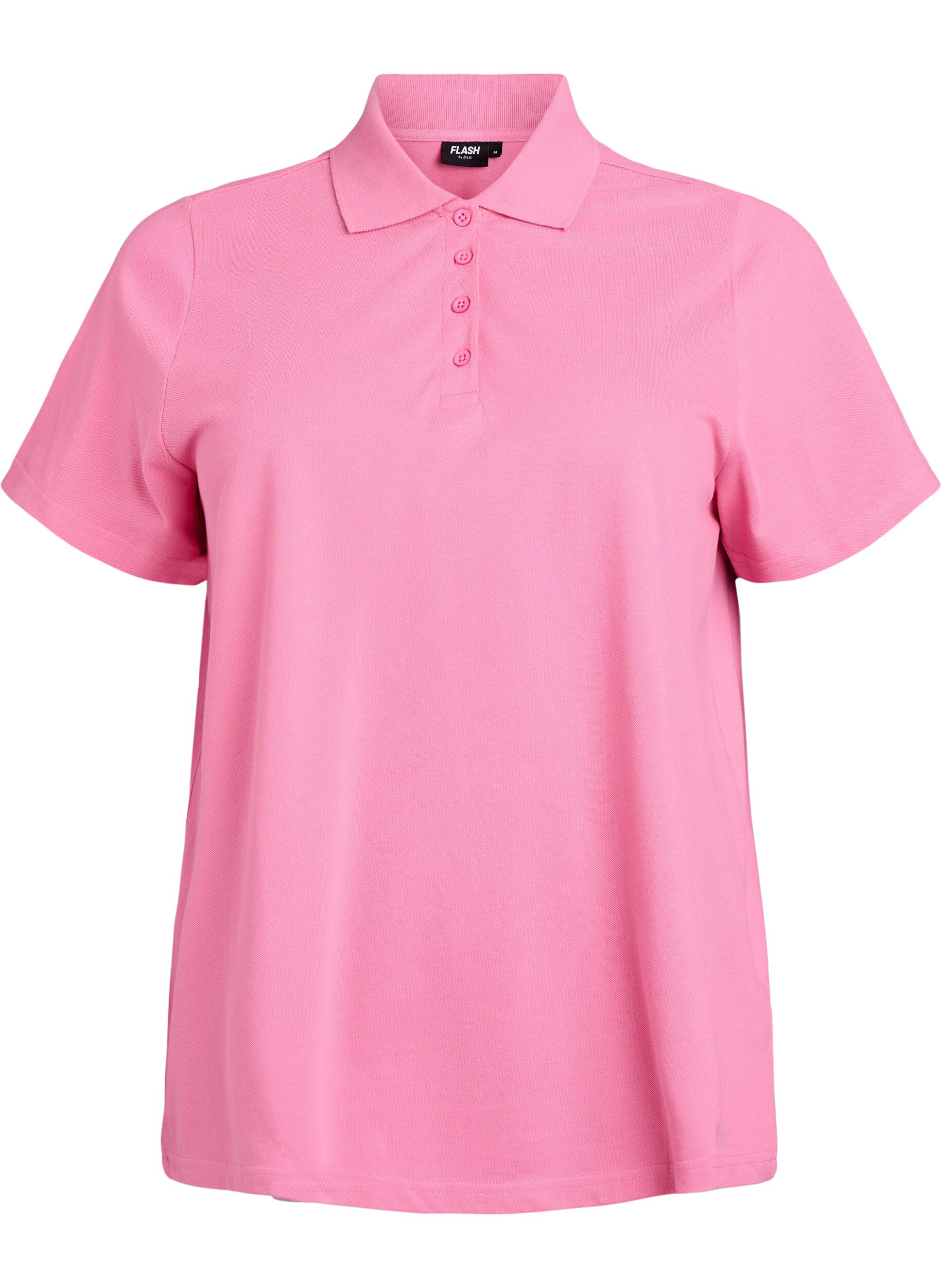ZizziFLASH - Polo met korte mouwen, Roze, Packshot image number 0