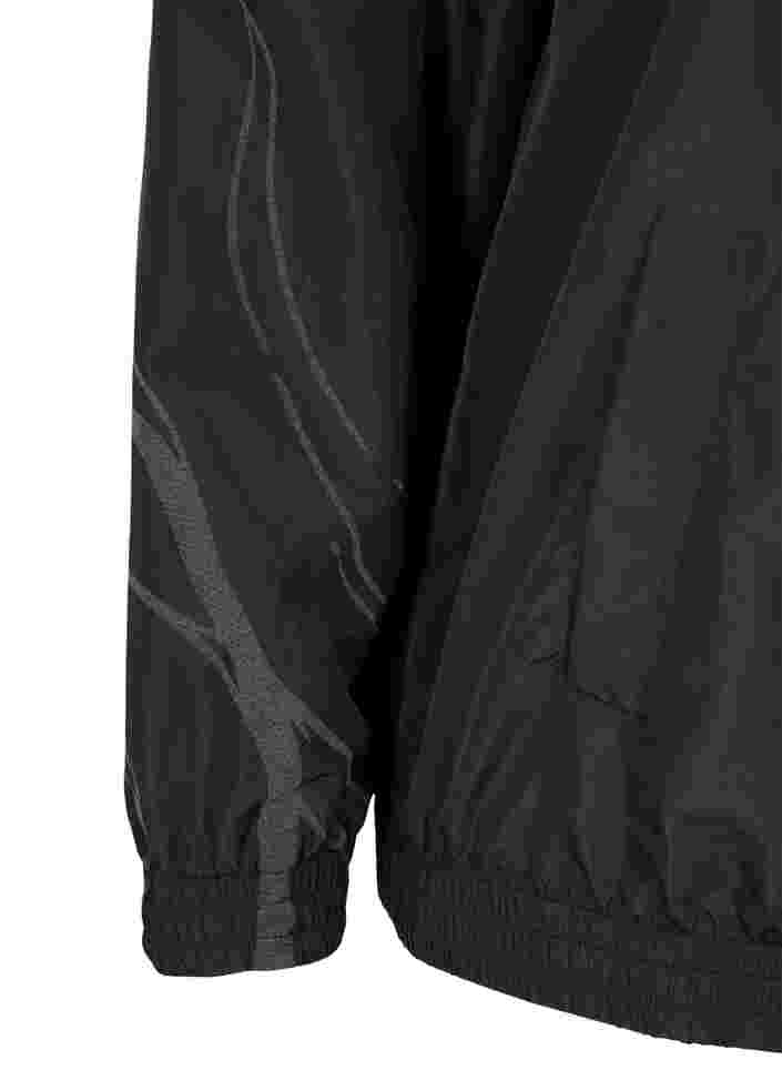 Veste de sport réfléchissante avec fermeture éclair, Black, Packshot image number 3
