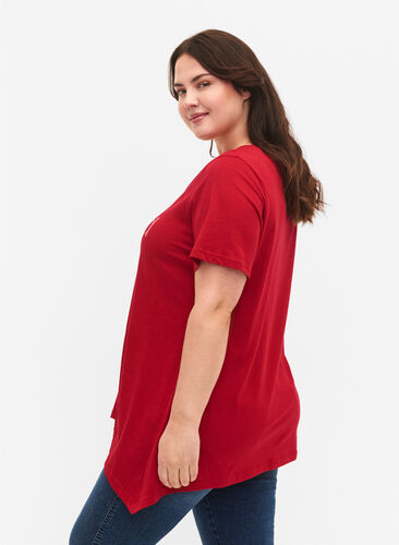 T-shirt en coton à manches courtes, Barbados Cherry BLES, Model image number 1
