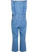 Denim jumpsuit met ruches, Light Blue Denim, Packshot image number 1