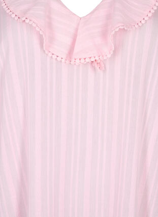 Katoen-viscosemix jurk met 3/4 mouwen, Almond Blossom, Packshot image number 2