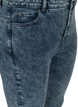 Cropped Bea jeans met extra hoge taille, Blue Snow Wash, Packshot image number 2