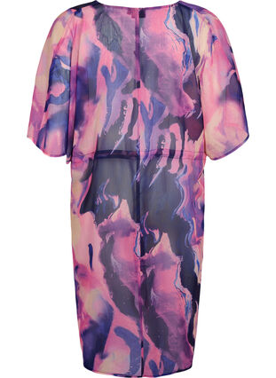 Kimono de plage avec imprimé, Purple Swirl, Packshot image number 1