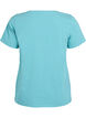 T-shirt basique en coton de couleur unie, Bleu, Packshot image number 1