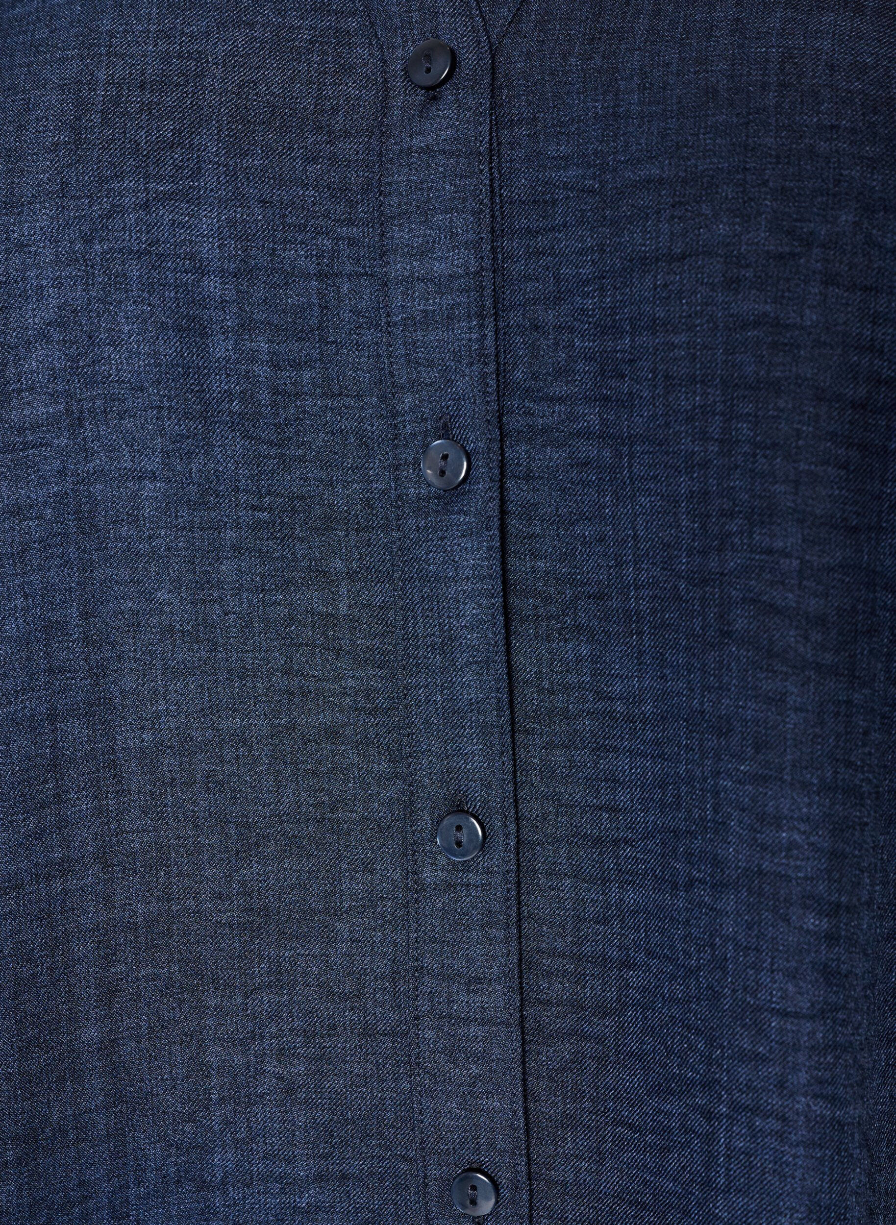ZizziChemise ample avec col en V, Bleu, Packshot image number 2