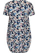 Katoenen jurk met korte mouwen en print, Blauw, Packshot image number 1