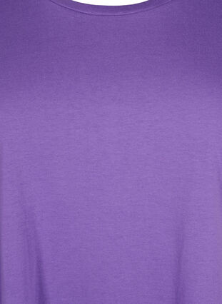T-shirt à manches courtes en coton mélangé, Deep Lavender, Packshot image number 2