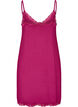 Nuisette en viscose avec dentelle et fentes, Bordeaux, Packshot image number 1