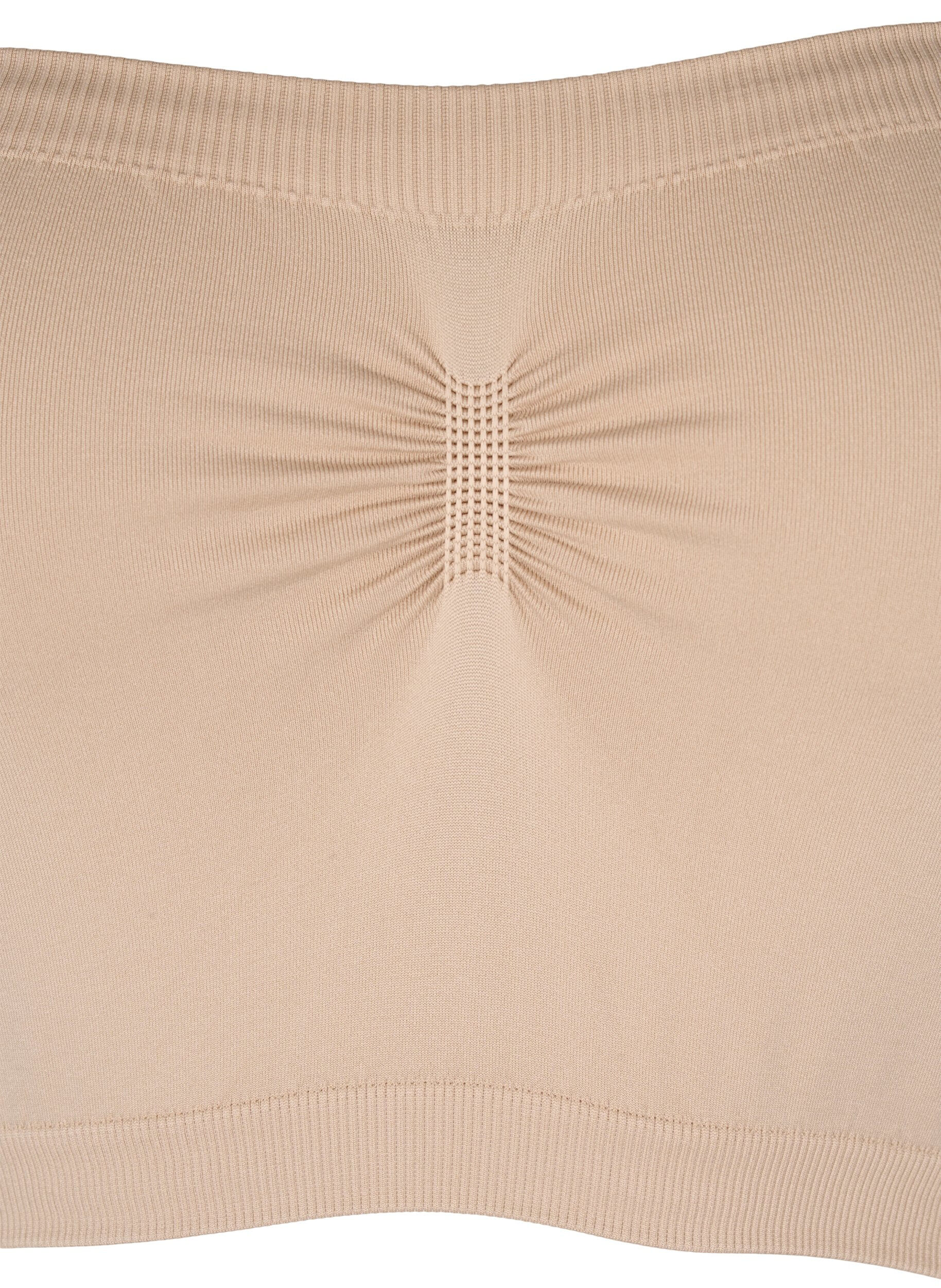 ZizziBandeau topje, Beige, Packshot image number 2