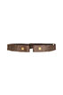 Gevlochten elastische riem, Bruin, Packshot image number 0