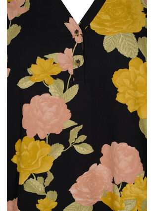 100% viscose blouse met bloemenprint, Scarab Flower, Packshot image number 2