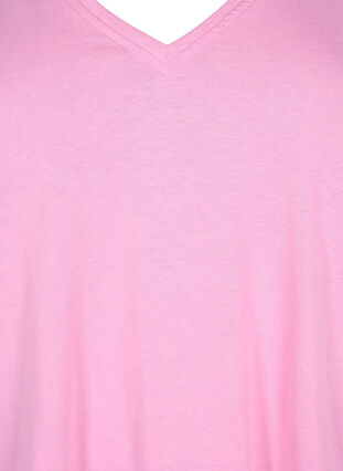 FLASH - T-shirt met v-hals, Begonia Pink, Packshot image number 2