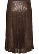 Jupe midi coupe &eacute;vas&eacute;e &agrave; sequins, Marron, Packshot image number 1