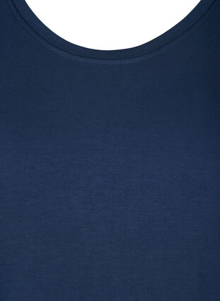 T-shirt van viscosemix met korte mouwen, Black Iris, Packshot image number 2