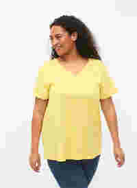 T-shirt met korte mouwen en v-hals, Illuminating, Model