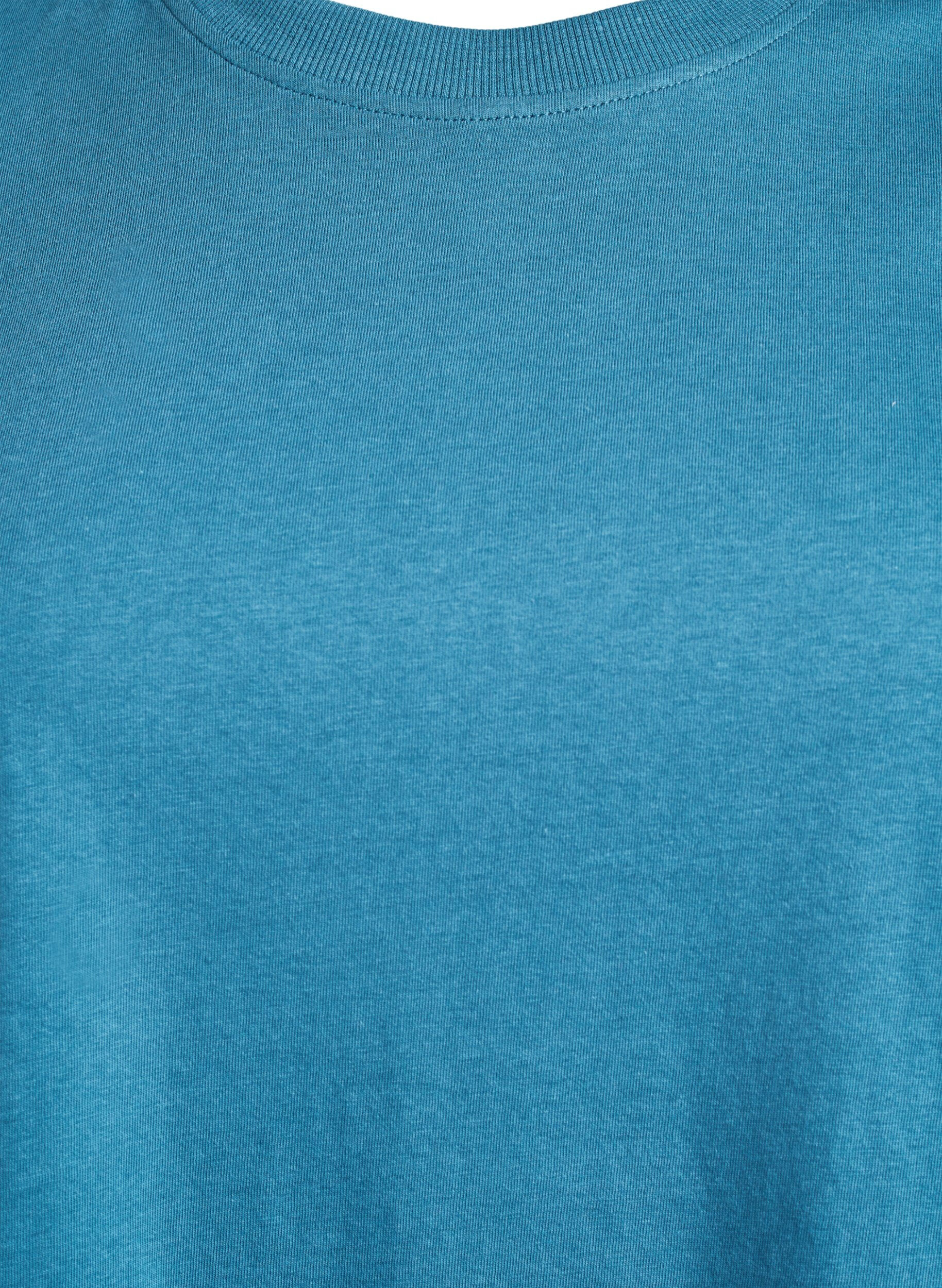 ZizziBasic katoenen T-shirt met ronde hals, Grijs, Packshot image number 2