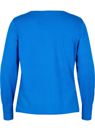 Pull en tricot de couleur unie avec nervures, Skydiver Mel., Packshot image number 1