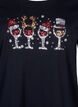Kerst T-shirts in 100% katoen, Black w. Drinks, Packshot image number 2