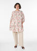 Tunique coupe &eacute;vas&eacute;e en viscose avec manches 3/4, Vanille, Model image number 1
