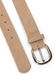 Ceinture en simili-cuir à boucle dorée, Beige, Packshot image number 1