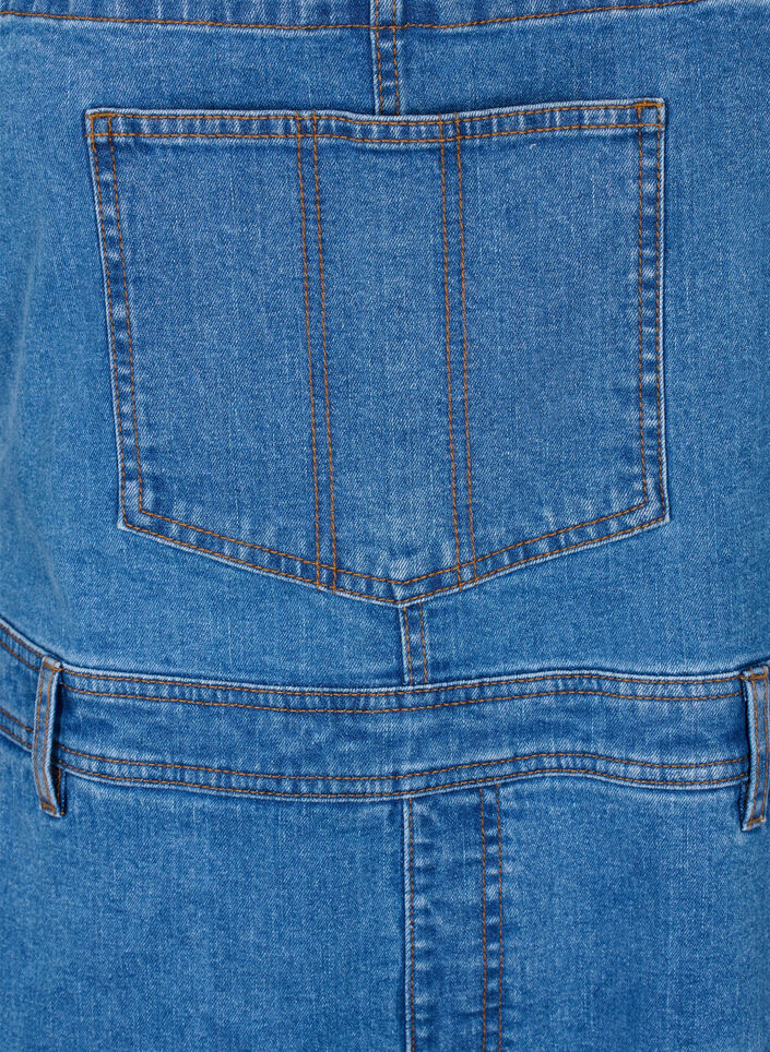 Salopettes shorts en jean, Bleu Clair, Packshot image number 2