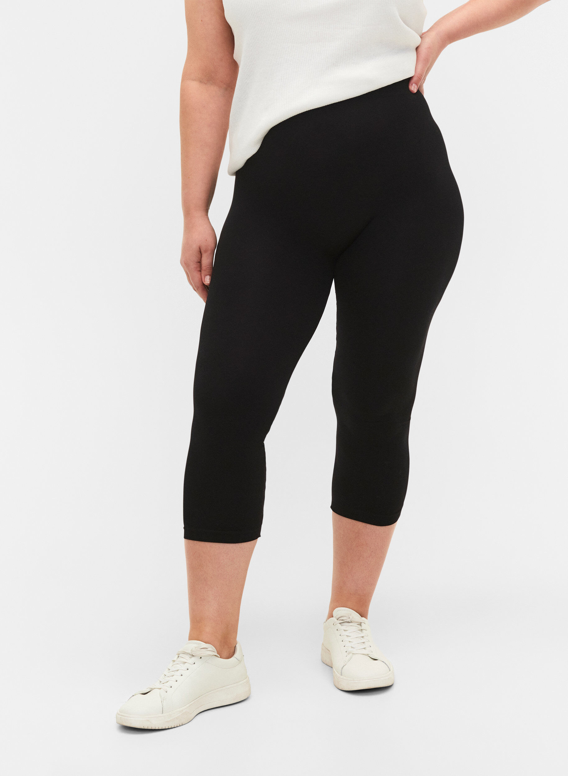 ZizziNaadloze 3/4 legging, Zwart, Model image number 3