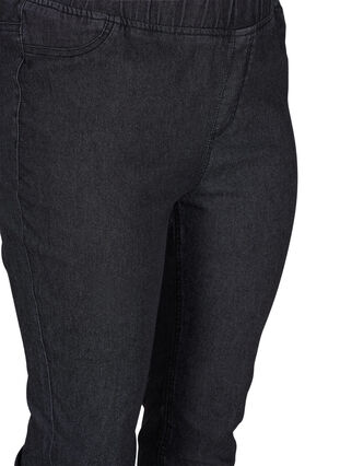 Jegging avec poches arrière en coton mélangé, Grey Denim, Packshot image number 2