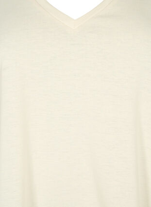 T-shirt à manches courtes avec col en V, Birch, Packshot image number 2