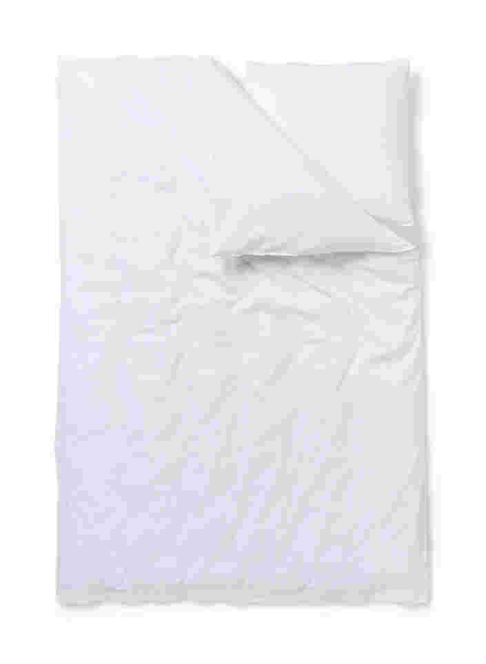 Parure de lit en coton à carreaux, White/White Check, Packshot image number 1