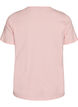 T-shirt en coton bio avec imprim&eacute; sur le devant, Rose, Packshot image number 1
