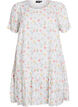 Robe en viscose avec d&eacute;coupe, Blanc, Packshot image number 0
