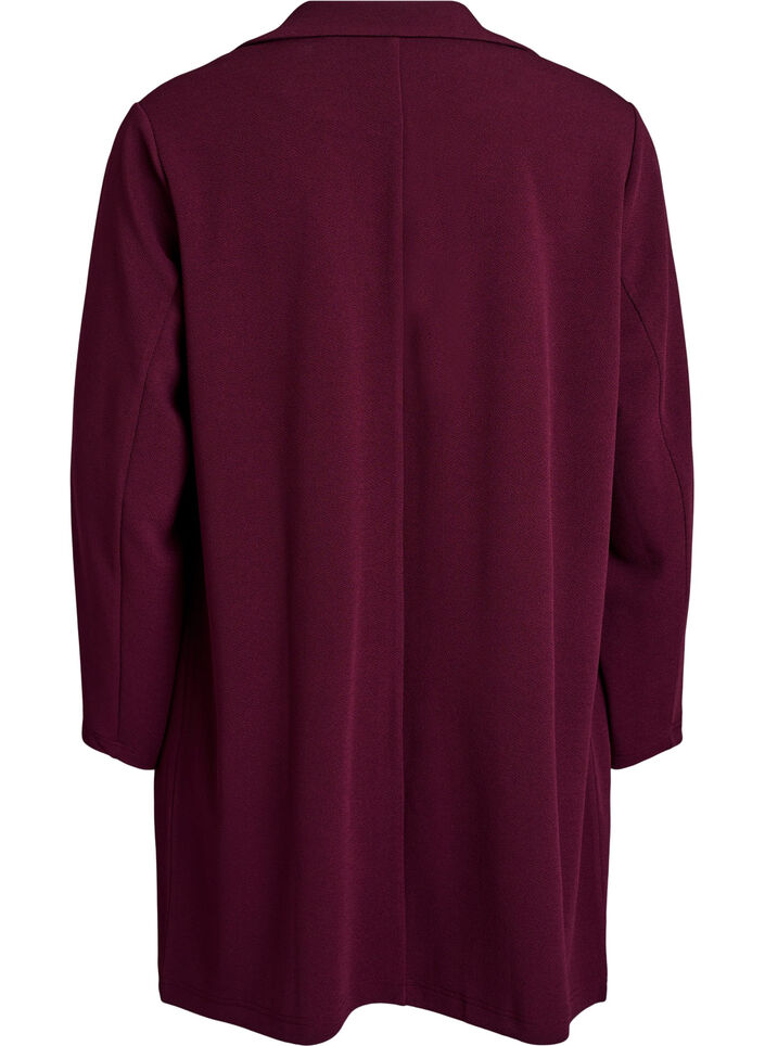 Blazer long avec des poches, Bordeaux, Packshot image number 1
