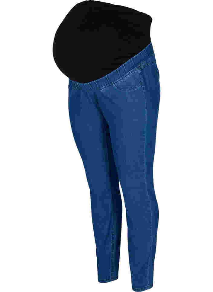 Zwangerschapsjeggings met achterzakken, Dark blue, Packshot