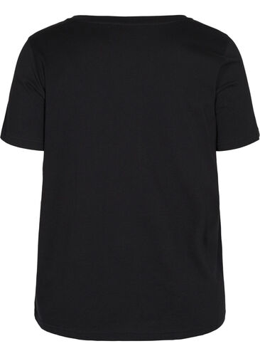 T-shirt de sport avec imprimé, Black w. LFT, Packshot image number 1