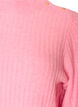 Pull c&ocirc;tel&eacute; &agrave; manches bouffantes et boutons, Rose, Packshot image number 2